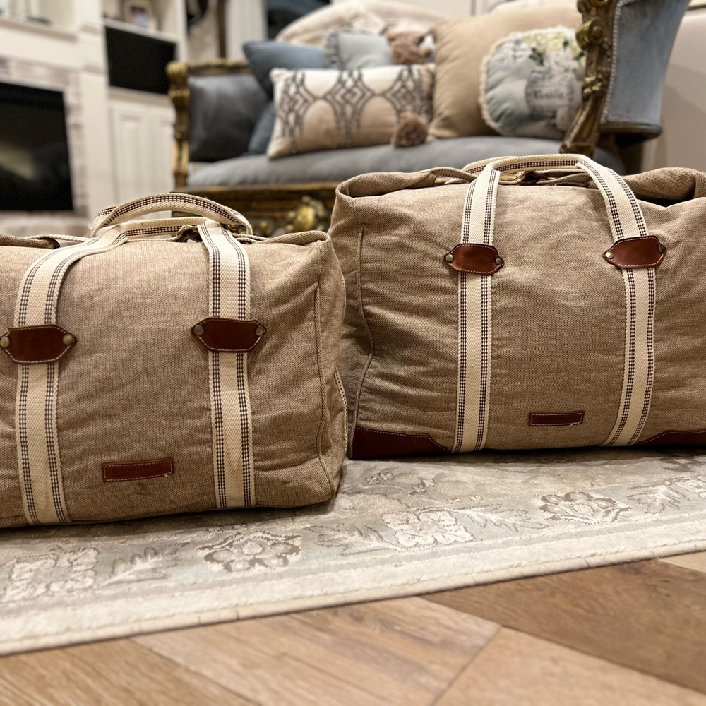 Dooney & Burke Duffle set. Excellent condition. Authentic, made in Italy.